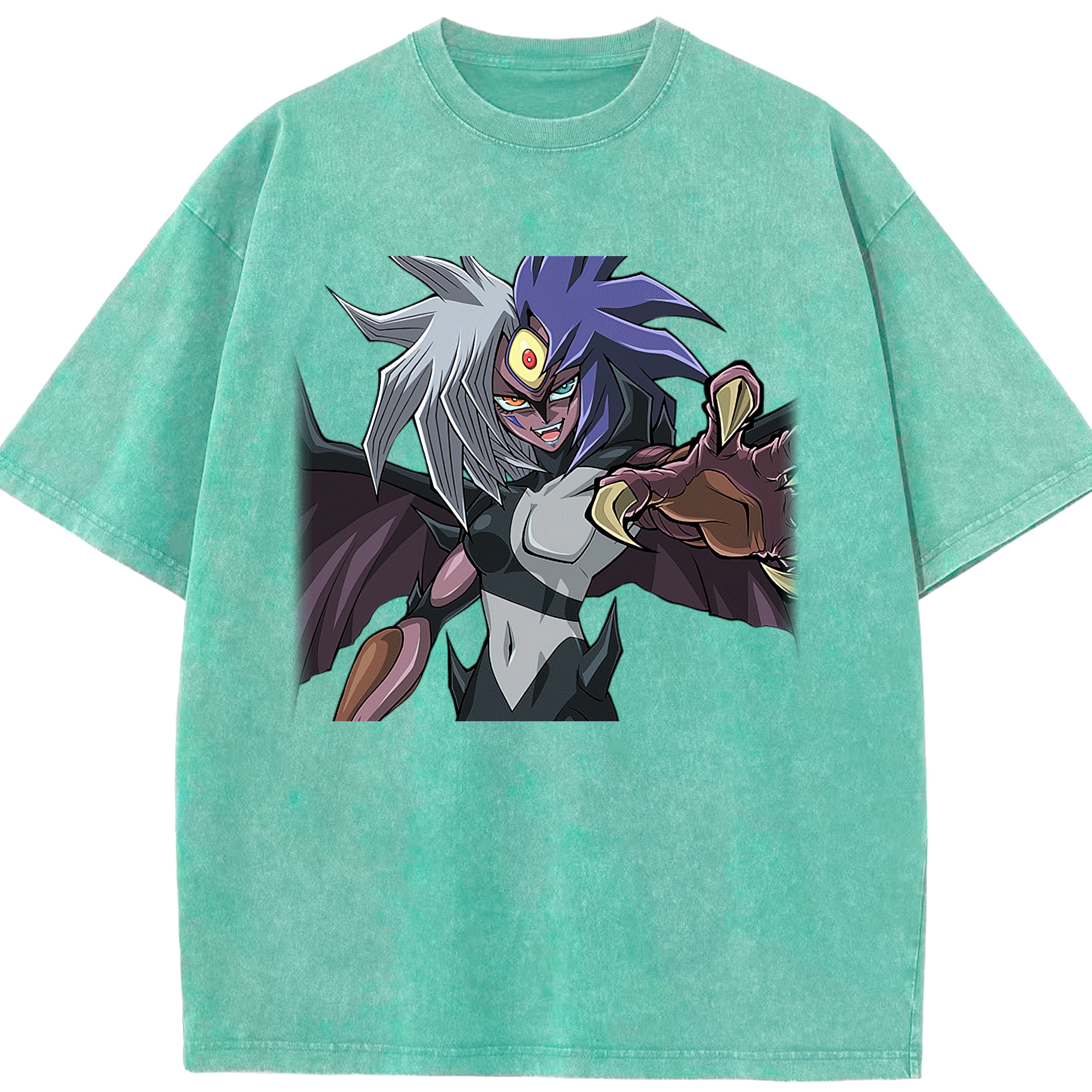 （画像用） 遊☆戯☆王 Yu-Gi-Oh! 綿100% ヴィンテージ風 半袖Tシャツ（フロントプリント）